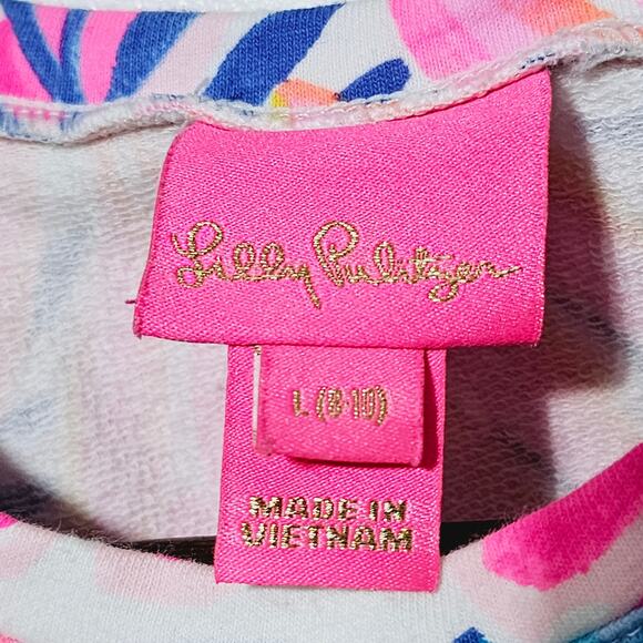 Lilly Pulitzer Celina Girls Size L (8-10) Sun Dress Rainforest Retreat Casual - Picture 3 of 5